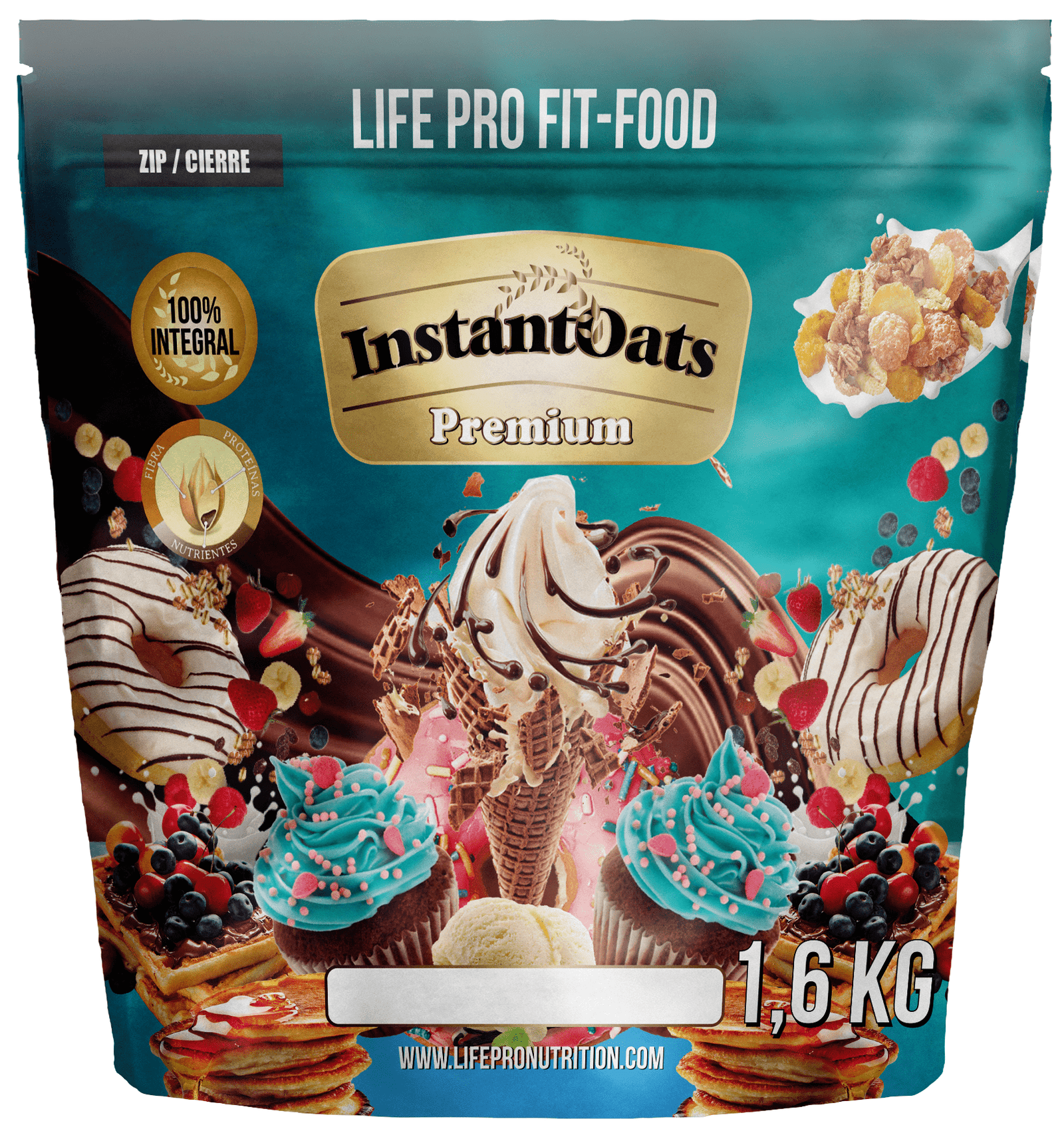 Life Pro Fit Food Instant Oats Premium - 1600g