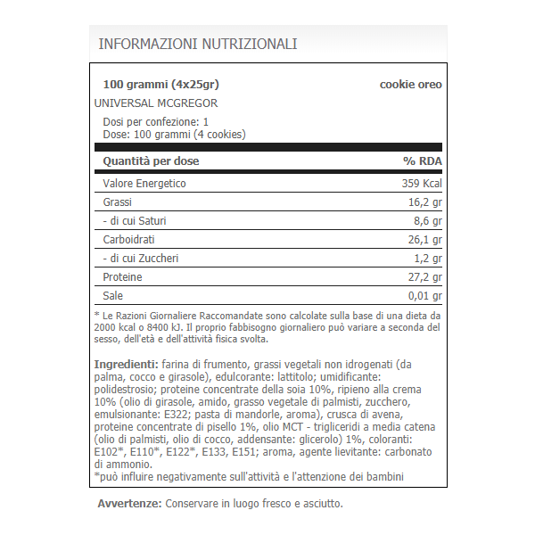 Black Cookies Total Choc White - 100g - immagine 2